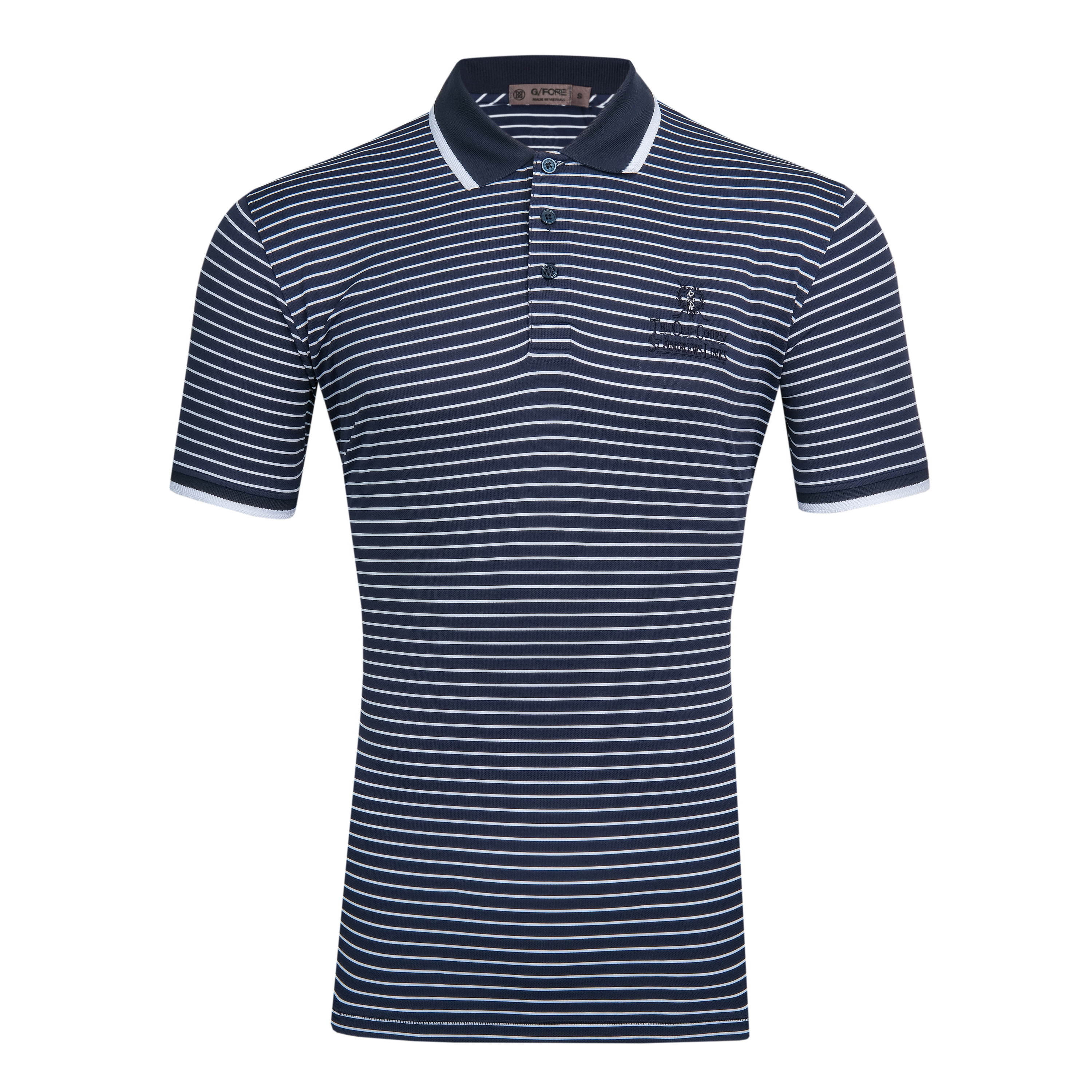 G/fore Perforated Stripe Polo